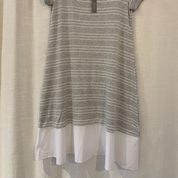 NWT Spense Tee Dress, Gray, Women's Med - Picture 2 of 9